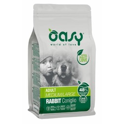 Oasy Dry OAP Medium & Large Breed Professional Монопротеин сухой корм для взрослых собак средних и крупных пород с кроликом