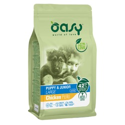 Oasy Dry Puppy & Junior Large Breed Professional сухой корм для щенков и юниоров крупных пород с курицей - 3 кг