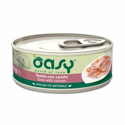 Oasy Wet Cat Specialita Naturali Tuna Carrot влажный корм для взрослых кошек, дополнительное питание с тунцом и морковью, в консервах - 70 г