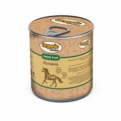 Organic Сhoice Holistic Monoprotein влажный корм для взрослых собак всех пород с кониной, в консервах - 300 г