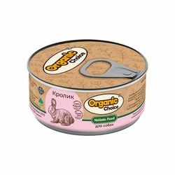 Organic Сhoice Holistic Monoprotein влажный корм для взрослых собак всех пород с кроликом, в консервах - 100 г