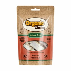Organic Сhoice лакомство для собак, вымя говяжье - 60 г