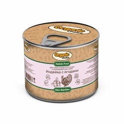 Organic Сhoice влажный корм для стерилизованных кошек и кастрированных котов, c индейкой и ягодами, в консервах - 240 г
