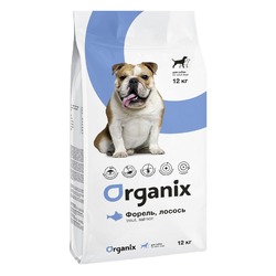 Organix Adult Dogs сухой корм для собак, с форелью и лососем - 12 кг