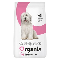 Organix Adult Large Dog сухой корм для собак крупных пород, с ягнёнком и рисом - 2,5 кг