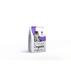 Organix Cat sterilized сухой корм для взрослых стерилизованных кошек и кастрированных котов, с курицей - 1,5 кг