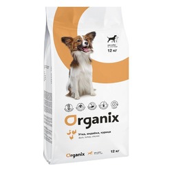 Organix Grainfree Adult Dogs Duck, Turkey, Chicken сухой корм для взрослых собак всех пород, с индейкой, уткой и курицей - 12 кг
