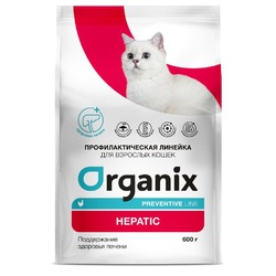 Organix Hepatic сухой диетический корм для взрослых кошек при заболеваниях печени, с курицей - 0,6 кг