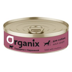 Organix влажный корм для собак, с говядиной и бараниной, в консервах - 100 г