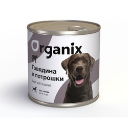 Organix влажный корм для собак, с говядиной и потрошками, в консервах - 750 г