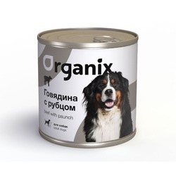 Organix влажный корм для собак, с говядиной и рубцом, в консервах - 750 г