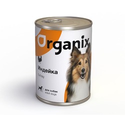Organix влажный корм для собак, с индейкой, в консервах - 410 г