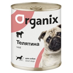 Organix влажный корм для собак, с телятиной, в консервах - 850 г
