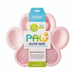 PetDreamHouse Paw 2 in 1 Slow Feeder & Lick Pad Baby Pink Easy Миска для медленного кормления 2 в 1, розовая - 3,2 л