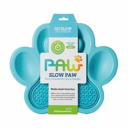 PetDreamHouse Paw 2 in 1 Slow Feeder & Lick Pad Blue Easy Миска для медленного кормления 2 в 1, синяя - 3,2 л