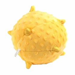 Playology Puppy Sensory Ball игрушка для щенков средних и крупных пород 8-16 недель,сенсорный плюшевый мяч, с ароматом курицы, желтый - 15 см