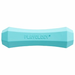 Playology Squeaky Chew Stick игрушка для собак средних пород, жевательная палочка, с ароматом арахиса, средняя, голубая