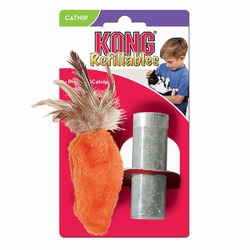 Kong игрушка для кошек "Морковь" плюш с тубом кошачьей мяты