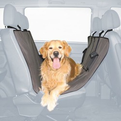 Подстилка Trixie для собак автомобильная 1,40х1,45 см нейлоновая серо-коричневая
