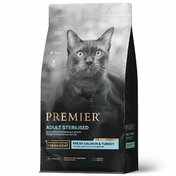 Premier Cat Salmon&Turkey Sterilised сухой корм для стерилизованных кошек с лососем и индейкой - 400 г