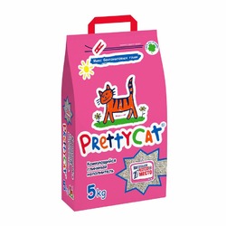 PrettyCat наполнитель комкующийся для кошачьих туалетов Euro Mix CLUB - 5 кг