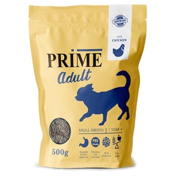 Prime Adult Small сухой корм, для собак мелких пород, низкозерновой, с курицей - 500 г