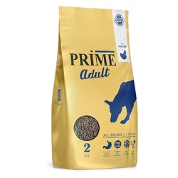 Prime Adult сухой корм для взрослых собак всех пород с 12 месяцев, с курицей - 2 кг