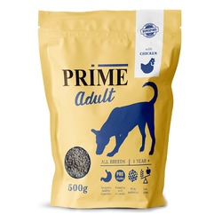 Prime Adult сухой корм, для собак, низкозерновой, с курицей - 500 г