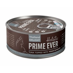 Prime Ever 7B влажный корм для кошек, с тунцом и азиатским сибасом, кусочки в желе, в консервах - 80 г
