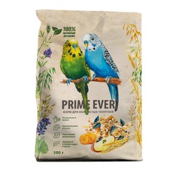 Prime Ever сухой корм для волнистых попугаев, для поддержания оптимального веса - 500 г