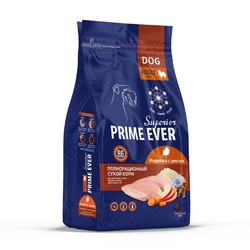 Prime Ever Superior сухой корм для собак мелких для поддержания оптимального веса, с рисом и индейкой - 900 г