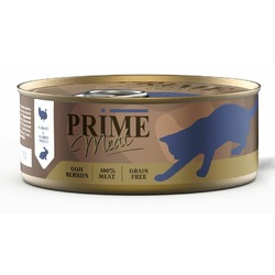 Prime Meat влажный корм для кошек, беззерновой, индейка с кроликом, филе в желе, в консервах - 100 г