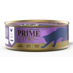 Prime Meat влажный корм для кошек, беззерновой, курица со скумбрией, филе в желе, в консервах - 100 г