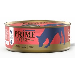 Prime Meat влажный корм для собак, беззерновой, курица с креветкой, филе в желе, в консервах - 325 г