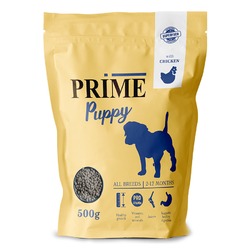 Prime Puppy сухой корм, для щенков с 2 до 12 месяцев, низкозерновой, с курицей - 500 г
