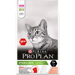 Pro Plan Sterilised сухой корм для стерилизованных кошек и кастрированных котов, для поддержания органов чувств, с высоким содержанием лосося