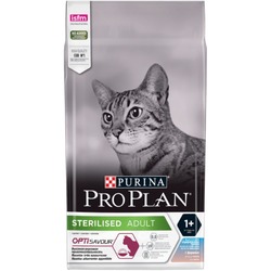Pro Plan Sterilised сухой корм для стерилизованных кошек и кастрированных котов, с высоким содержанием трески и форелью - 1,5 кг