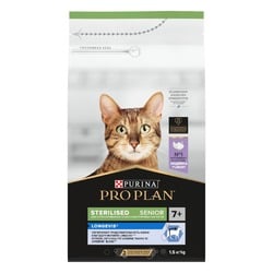 Pro Plan Sterilised сухой корм для пожилых стерилизованных кошек и кастрированных котов, с индейкой - 1,5 кг
