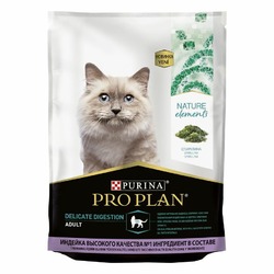 Pro Plan Nature Elements сухой корм для кошек, чувствительном пищеварении, для здоровья кожи и шерсти, с индейкой - 200 г