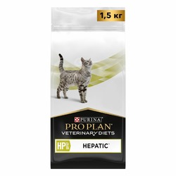 Сухой корм для кошек Pro Plan Veterinary Diets HP ST/OX Hepatic при хронической печеночной недостаточности 1,5 кг