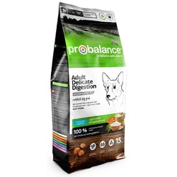 ProBalance Delicate Digestion полнорационный сухой корм для собак, здоровое пищеварение, с лососем - 15 кг