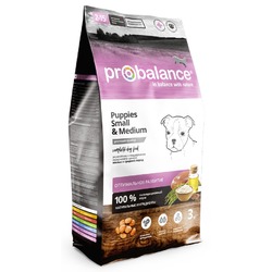 ProBalance Immuno Puppies Small & Medium полнорационный сухой корм для щенков мелких и средних пород для укрепления иммунитета, с курицей - 3 кг