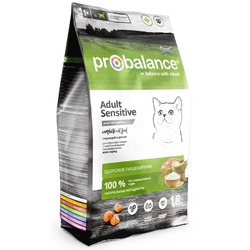ProBalance Sensitive полнорационный сухой корм для кошек с чувствительным пищеварением, с курицей и рисом - 1,8 кг