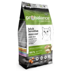 ProBalance Sensitive полнорационный сухой корм для кошек с чувствительным пищеварением, с курицей и рисом