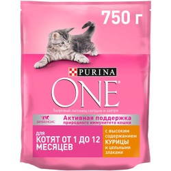 Purina ONE сухой корм для котят, с курицей и цельными злаками