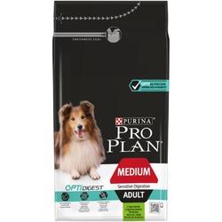 Pro Plan Adult Medium Sensitive Digestion сухой корм для взрослых собак cредних пород с чувствительным пищеварением с ягненком и рисом - 1,5 кг