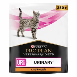 Сухой корм Pro Plan Veterinary Diets UR St/Ox Urinary для взрослых кошек при болезни нижних отделов мочевыводящих путей, с курицей - 350 г