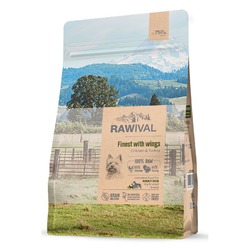 Rawival Finest with Wings сухой корм для собак карликов и малых пород, с курицей и индейкой - 750 г