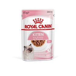 Royal Canin Kitten полнорационный влажный корм для котят в период второй фазы роста до 12 месяцев, кусочки в соусе, в паучах - 85 г