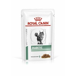 Royal Canin Diabetic полнорационный влажный корм для взрослых кошек при сахарном диабете, диетический, кусочки в соусе, в паучах - 85 г